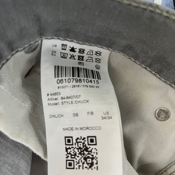 Raphaela by Brax Light Gray Men Pants - Picture 3 of 4